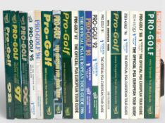 Pro-Golf - The Official European Tour Guide - A continuous run of the Annual from 1985-2003 plus the