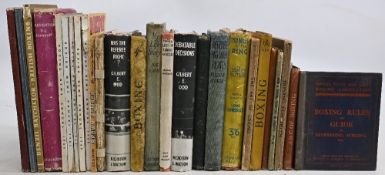 Boxing Books to include Boxing News Annuals 1962, 63, 65, 68, 69, ABC of Boxing Hooper, Text Book of