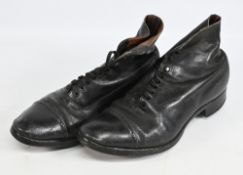 Pair of Ladies period True Form No.4 Golf Shoes, leather sole, size 40, with a few metal studs to on