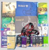 2006-2007 Ryder Cup Golf Official Staff Guest Tickets, fobs, programme, and chocolate (display