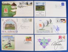 Golf Open Championship signed and unsigned FDC's 1981-1987 - 1981 hand signed by winner Bill