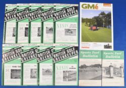The British Golf Greenkeeper magazine 1954 a continuous run of nine editions of the monthly magazine