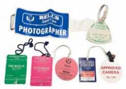 Golf Badges, Passes and Armband, to include 1995 St Andrews Tuesday 18th July ticket, Bells 1990