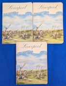 1959-1961 Steeplechase Grand National Racecards 21st March 1959, 26th March 1960, 29th March 1961,
