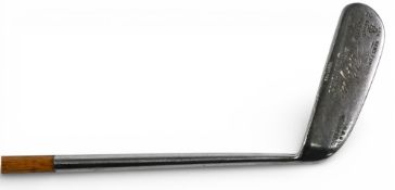 Rare FH Ayres 'Staynorous' putter stamped with the Oke registered patent 68029 with having an 8