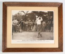1935 Henry Cotton British Open Championship Printed Photograph - Henry Cotton wearing Sportex golf