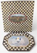 2014 Ryder Cup Gleneagles Platter Dish by MacKenzie Childs, with the correct spelling of both team