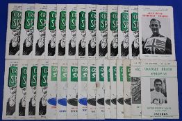 Cradley Heath speedway programmes from the sixties to include 1961 x6 1962 x7 1963 x4 1964 x4 1965