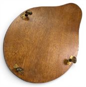 Lawn Tennis: Wooden Tennis Racket Press - for four rackets with brass inset carrying handle and