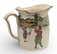 Fine Royal Doulton Golfing Series Porcelain Jug size 14cm - Give Losers Leave to Speak and Winners