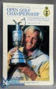 Golf Autographs - fine 1987 Muirfield multi signed Open Golf Programme - notable signatures of