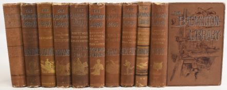 Badminton Library Books to include: Hunting 1891, Shooting 1886, Athletics 1901, Swimming 1900,
