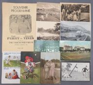 Tennis Programme Postcards: a souvenir programme 1938 Fred Perry v Ellsworth Vines at The
