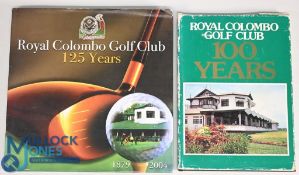 2x Royal Colombo Golf Club hardcover books to include Royal Colombo Golf Club 125 Years 1879-2004