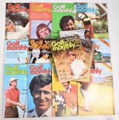 Five full years of the Golf Monthly magazines from 1976-1980, generally in good condition with