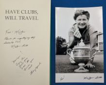 Marylin Smith signature with photograph plus book - Have Clubs Will Travel, with dedication from