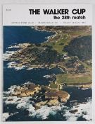 1981 The Walker Cup Championship at Cypress Point Official Programme, in great condition near