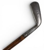 Sunday Golf Walking Stick - Metal Golf iron head indistinctly stamped but appears Carnoustie,
