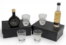 2010 Ryder Cup Celtic Manor Official Whisky and Cream Liquor Gifts, a Penderyn miniature whisky