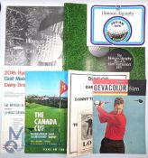 Golf Programmes and paperwork with noted items of Howson-Algraphy Pro Am tournament programmes 1974,