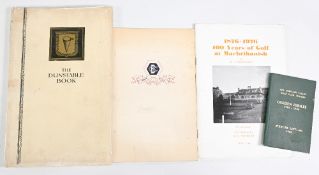 Vintage Golf Club Histories Centenary Booklets: to include Erewash Valley Golf Club Golden Jubilee