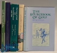 Golf Collectors Books and Reference Books to include the Sourcebook of Golf - Don Kennington 1981,
