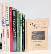 Golf Book Collection: to include Compendium of British Club Makers P/b Peter Georgiady 1994 signed