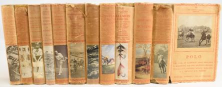 Lonsdale Library Books to include: Polo 1936, The History of Hunting 1936, Salmon Fishing 1948,