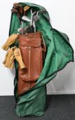 Selection of Classic Golf Clubs (14) Features George Nicoll Henry Cotton Woods 1, 2, 3 and 4, with