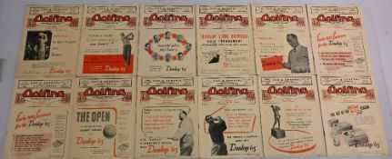 Golfing Magazine 1950 - A full year of the monthly magazine in generally good condition with some