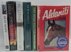 6x Signed Horse Racing Books: Under Orders signed Dick Francis 2006, Eclipse Nicholas Clee 2009, The