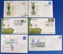 Golf Open Championship signed and unsigned FDC's 1968-1974 - 1968 hand signed by Gary Player (