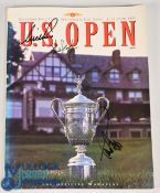 1993 US Open Golf Championship programme signed by Lee Janzen, Paul Azinger and one unknown, good