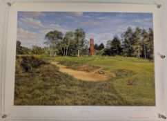 Richard Chorley 3rd Hole, the Hotchkin course Woodhall Spa: limited edition print from an edition