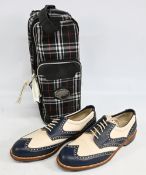 Walter Genuin Golf Shoes Chelsea style, UK size 10 looking unused - in an Ascott Taylor of St