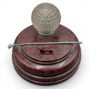 Novelty Golfing Bakelite Desk Lamp: original piece from the 1930-40s, predominantly made of