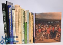 12x assorted Golf themed books to include: An Enduring Passion 2002 Jamie Diaz, Catalogue - The