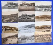 Interesting selection of various Harlech (Royal St Davids) b&w postcards from the early 1900s