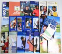 1987-2007 The Open Golf Programmes: almost a complete run to include 1987, 88 with ticket stuck to