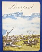1973 Steeplechase Grand National Racecard Red Rum 1st winning year 31st March 1973. In good clean