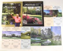 2004-2008 Masters Golf Tournament programmes, spectator guides and plans: to include 2004 and 2008