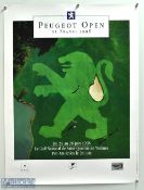 Sam Torrance (Winner) signed 1998 Peugeot Open Golf Print - in colour, signed in ink, measures