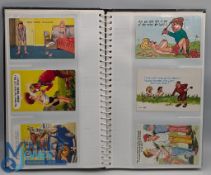 60x Humorous Golf Postcards with postcards from Bamforth, Pedro, Dudley, Giggle Series, Sunshine