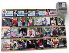Signed Pro Set Golf Cards: a part set of good signed cards by Billy Andrade, George Archer, Mark
