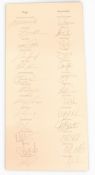 2010 Ryder Cup Cardiff Castle Gala Dinner fully signed menu card: with good signatures in pencil