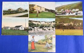 Collection of various early Welsh Golf Club, Golf Course postcards from the early 1900s onwards (