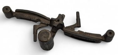 Unusual pair of Golden Knight Bronty Bronze Putter Heads Casting, a pre-final production casting