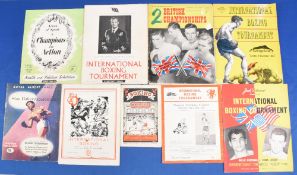 Boxing programmes and publications from the forties and fifties to include 1948 Champions in