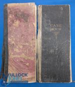 c1948 Two handwritten Golf Club Shop Cash Books with list of sales, repairs, fees, in need of some