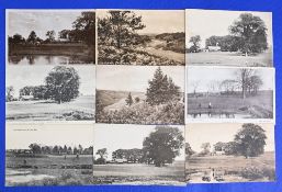 Collection of various English Golf Links b&w postcards from the early 1900s onwards (9) to include